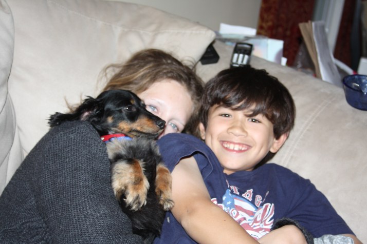 breast cancer thirties family 3c dog weiner weenie doxie dachshund 30s